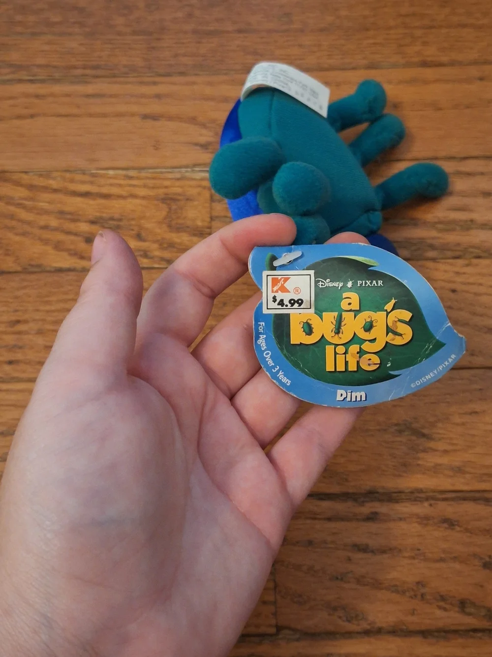 Vintage Disney A Bug's Life Plush Toys - Blue Dim